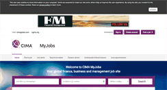 Desktop Screenshot of myjobs.cimaglobal.com